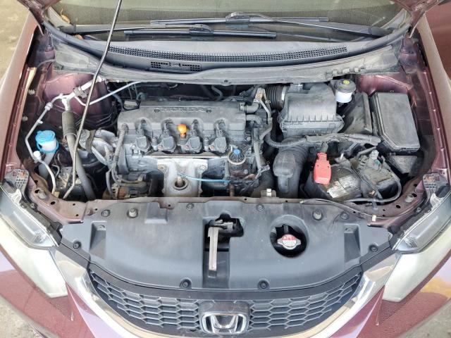 19XFB2F55FE097487 - 2015 HONDA CIVIC LX RED photo 11