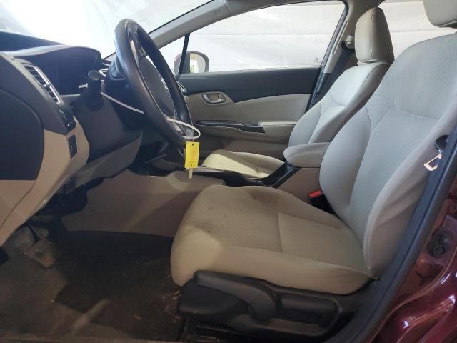 19XFB2F55FE097487 - 2015 HONDA CIVIC LX RED photo 7