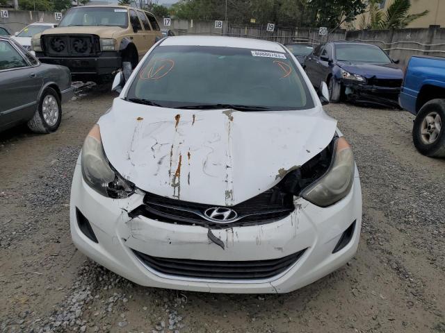 5NPDH4AE7DH249321 - 2013 HYUNDAI ELANTRA GLS WHITE photo 5