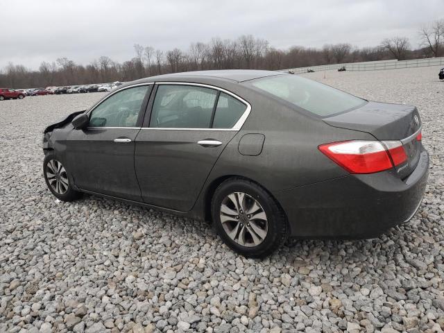 1HGCR2F38DA271566 - 2013 HONDA ACCORD LX GRAY photo 2