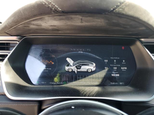 5YJSA1E13HF196994 - 2017 TESLA MODEL S SILVER photo 9
