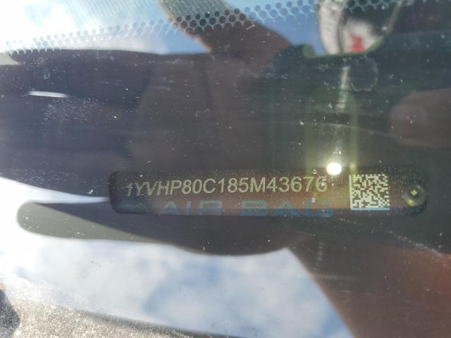 1YVHP80C185M43676 - 2008 MAZDA 6 I GRAY photo 12