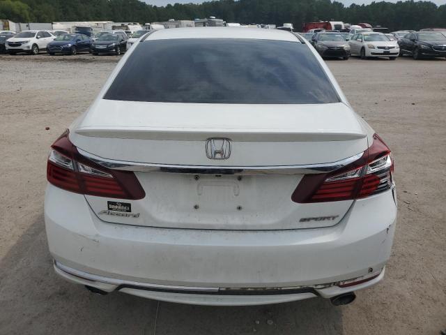 1HGCR2F53HA068463 - 2017 HONDA ACCORD SPORT WHITE photo 6