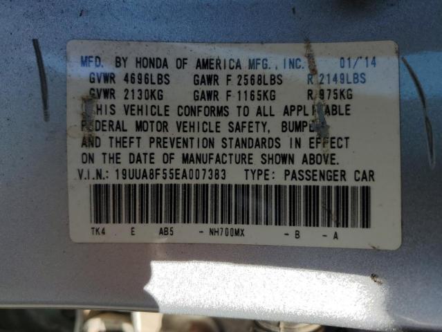 19UUA8F55EA007383 - 2014 ACURA TL TECH SILVER photo 12