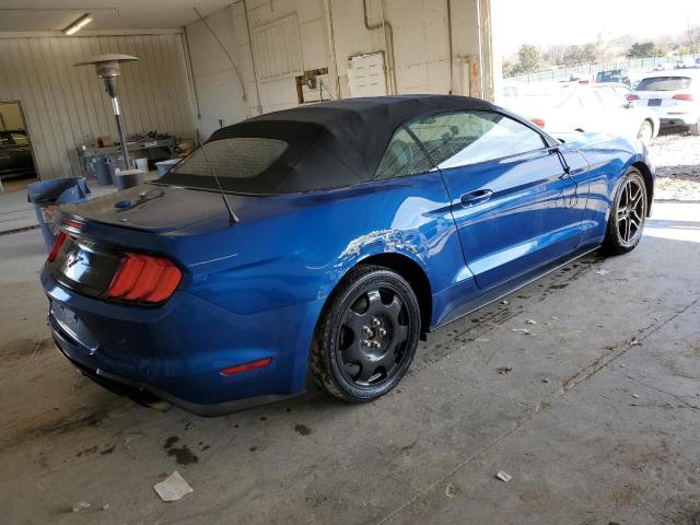 1FATP8UH9J5156409 - 2018 FORD MUSTANG BLUE photo 3