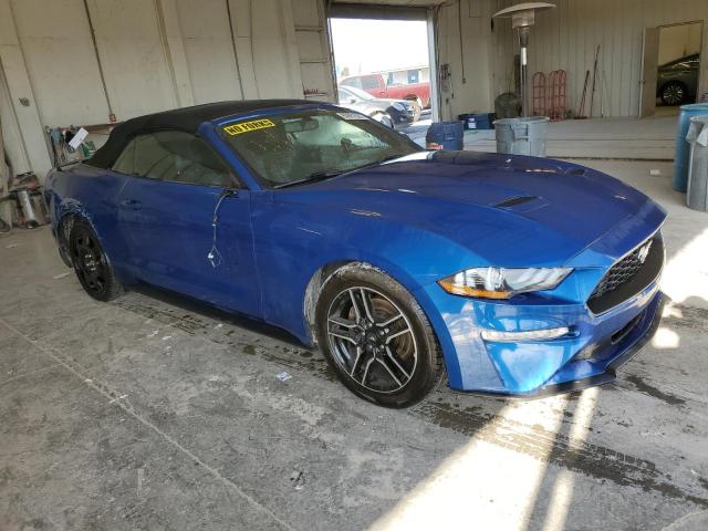 1FATP8UH9J5156409 - 2018 FORD MUSTANG BLUE photo 4