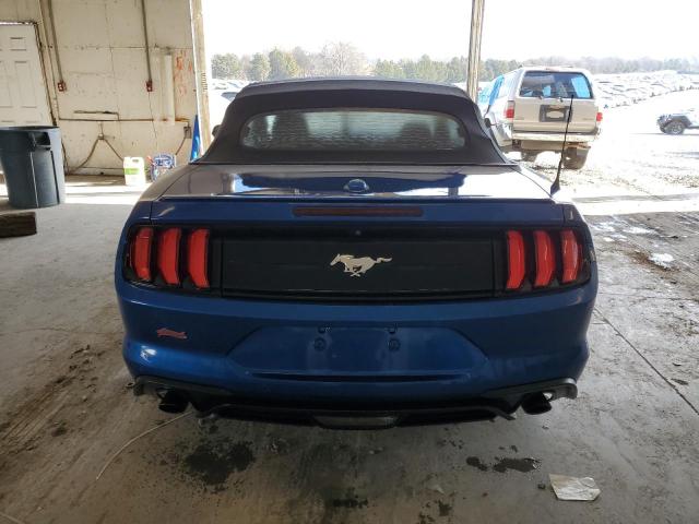 1FATP8UH9J5156409 - 2018 FORD MUSTANG BLUE photo 6