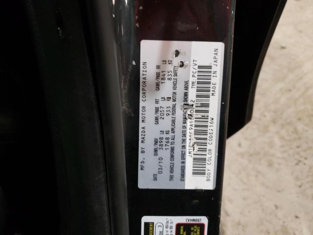 JM1BL1SF9A1300252 - 2010 MAZDA 3 I BLACK photo 12