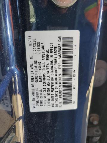 19UUB2F57FA000978 - 2015 ACURA TLX TECH BLUE photo 13