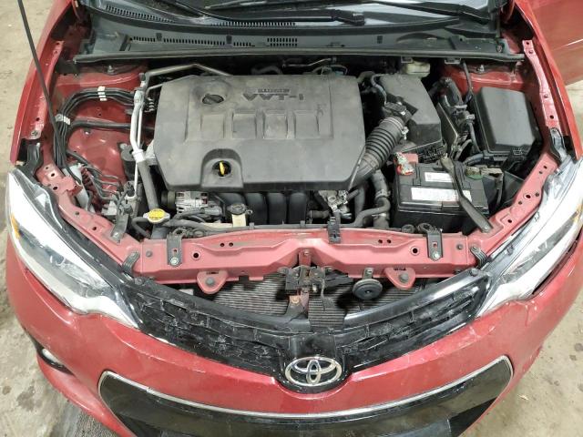 2T1BURHE1GC714981 - 2016 TOYOTA COROLLA L RED photo 11