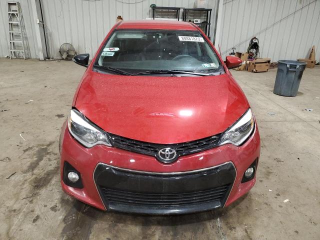 2T1BURHE1GC714981 - 2016 TOYOTA COROLLA L RED photo 5