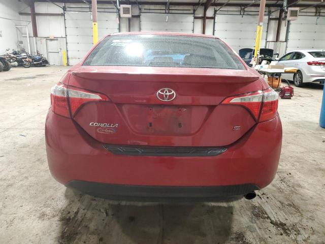 2T1BURHE1GC714981 - 2016 TOYOTA COROLLA L RED photo 6