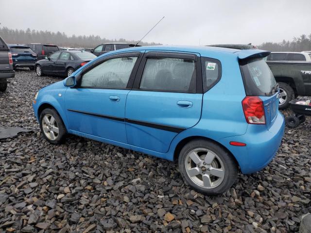 KL1TG66676B648821 - 2006 CHEVROLET AVEO LT BLUE photo 2