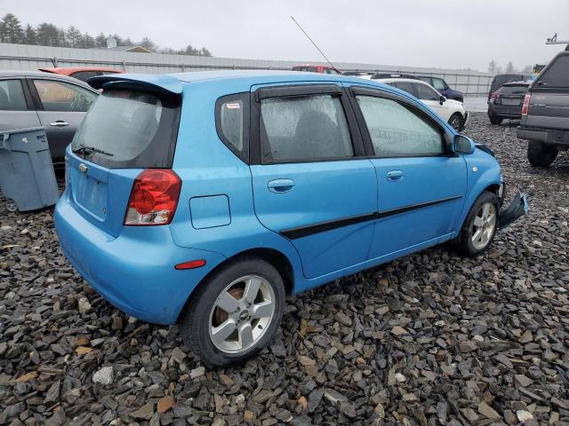 KL1TG66676B648821 - 2006 CHEVROLET AVEO LT BLUE photo 3