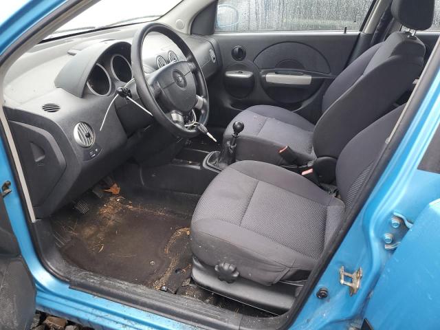 KL1TG66676B648821 - 2006 CHEVROLET AVEO LT BLUE photo 7