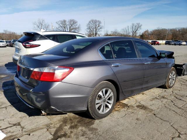 1HGCR2F32EA278188 - 2014 HONDA ACCORD LX GRAY photo 3