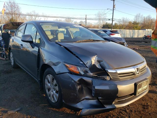 2HGFB2F51CH316480 - 2012 HONDA CIVIC LX GRAY photo 4