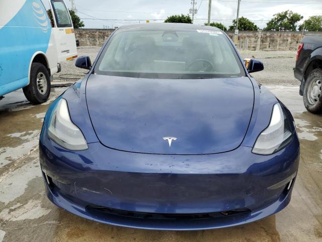 5YJ3E1EA0NF290691 - 2022 TESLA MODEL 3 ლურჯი ფოტო 5