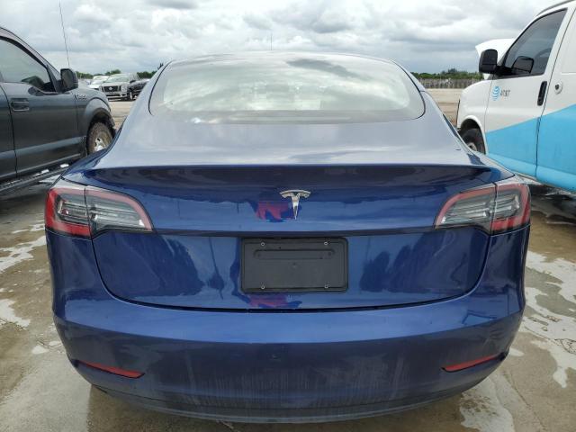 5YJ3E1EA0NF290691 - 2022 TESLA MODEL 3 ლურჯი ფოტო 6