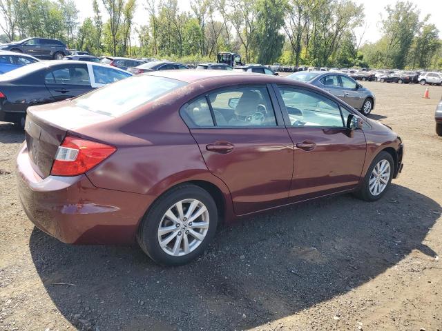 2HGFB2F8XCH608073 - 2012 HONDA CIVIC EX MAROON photo 3