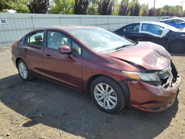 2HGFB2F8XCH608073 - 2012 HONDA CIVIC EX MAROON photo 4