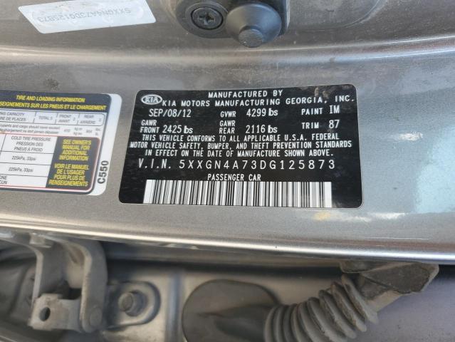 5XXGN4A73DG125873 - 2013 KIA OPTIMA EX 石墨色 照片 13