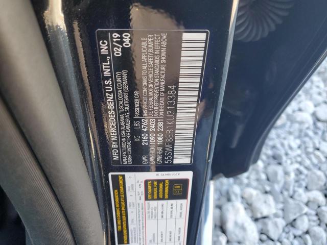 55SWF8EB1KU313384 - 2019 MERCEDES-BENZ C 300 4MATIC BLACK photo 13