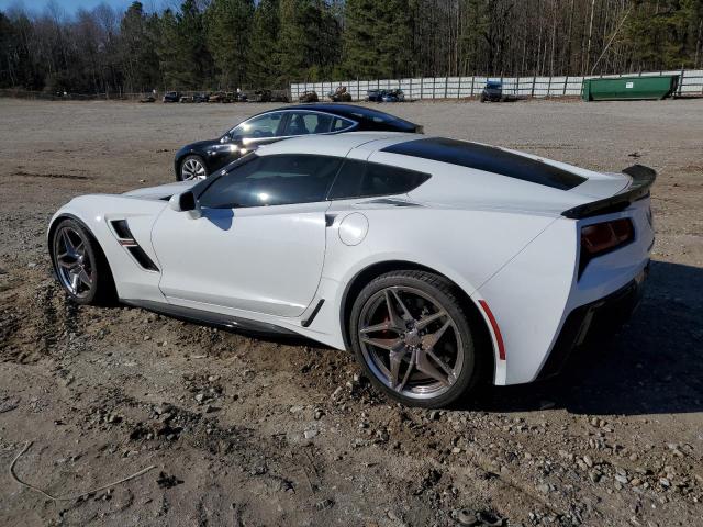 1G1YY2D77J5102911 - 2018 CHEVROLET CORVETTE GRAND SPORT 2LT WHITE photo 2