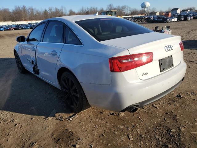 WAUGFAFC5EN041767 - 2014 AUDI A6 PREMIUM PLUS WHITE photo 2