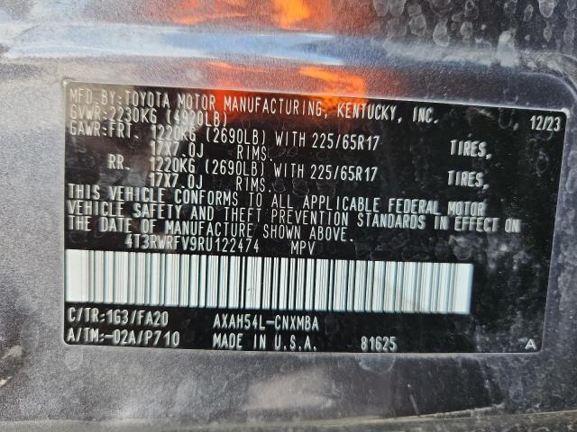 4T3RWRFV9RU122474 - 2024 TOYOTA RAV4 XLE 灰色 照片 14