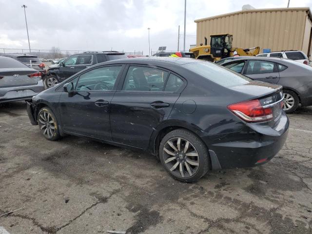 19XFB2F94FE083423 - 2015 HONDA CIVIC EXL Կապույտ լուսանկար 2
