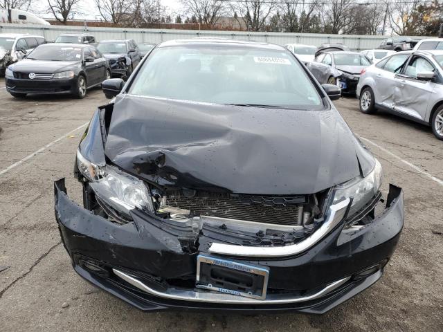 19XFB2F94FE083423 - 2015 HONDA CIVIC EXL Կապույտ լուսանկար 5