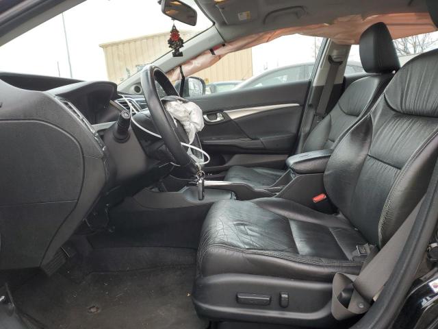 19XFB2F94FE083423 - 2015 HONDA CIVIC EXL Կապույտ լուսանկար 7