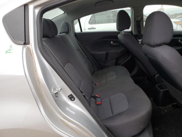 KNADM4A39E6324832 - 2014 KIA RIO LX SILVER photo 10