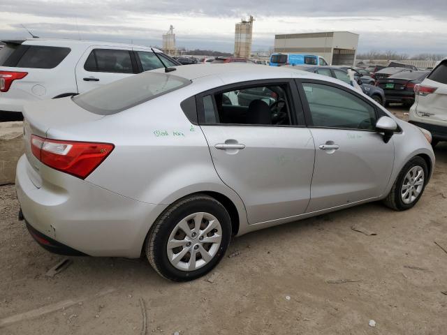 KNADM4A39E6324832 - 2014 KIA RIO LX SILVER photo 3