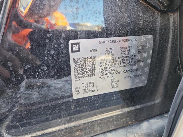 5GAEVAKW3KJ260650 - 2019 BUICK ENCLAVE ESSENCE Negro foto 13