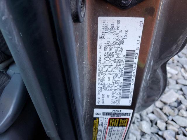 5TFUX4EN1DX020912 - 2013 TOYOTA TACOMA ACCESS CAB Күміс фото 13