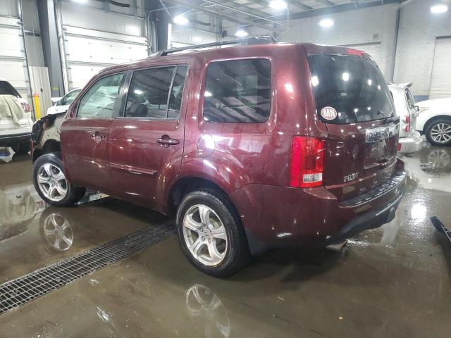 5FNYF4H57DB053780 - 2013 HONDA PILOT EXL MAROON photo 2