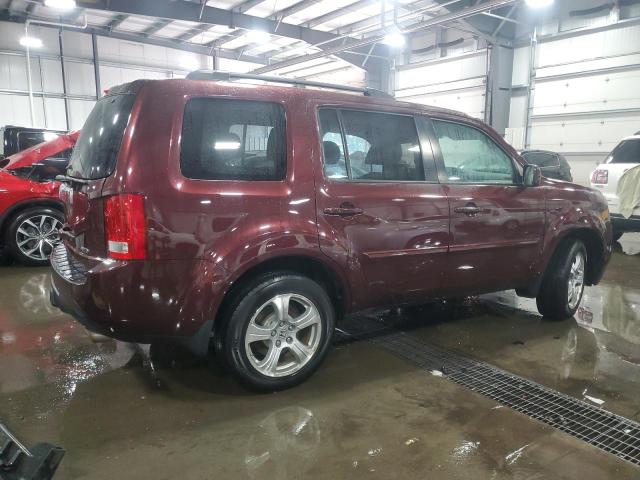 5FNYF4H57DB053780 - 2013 HONDA PILOT EXL MAROON photo 3