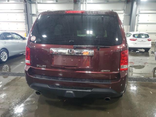 5FNYF4H57DB053780 - 2013 HONDA PILOT EXL MAROON photo 6