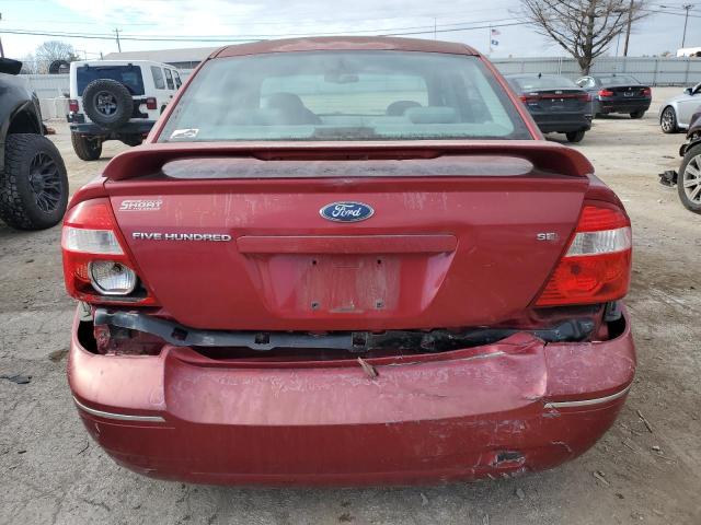 1FAFP24115G181991 - 2005 FORD FIVE HUNDR SEL RED photo 6