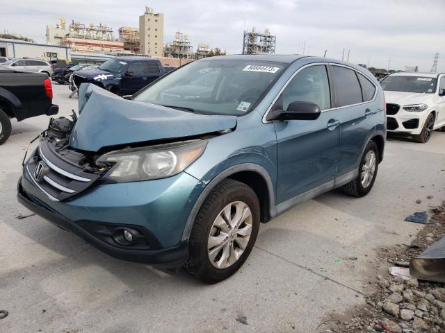 2HKRM3H5XEH502831 - 2014 HONDA CR-V EX TURQUOISE photo 1