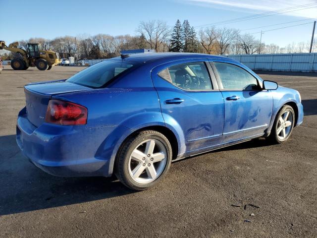 1C3CDZCB6DN682219 - 2013 DODGE AVENGER SXT BLUE photo 3