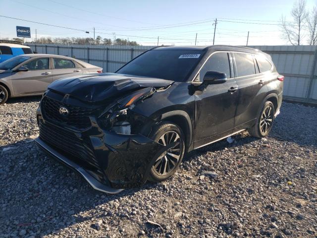 5TDLZRAH7MS031390 - 2021 TOYOTA HIGHLANDER XSE BLACK photo 1