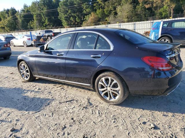 55SWF4KB2GU115174 - 2016 MERCEDES-BENZ C 300 4MATIC BLUE photo 2