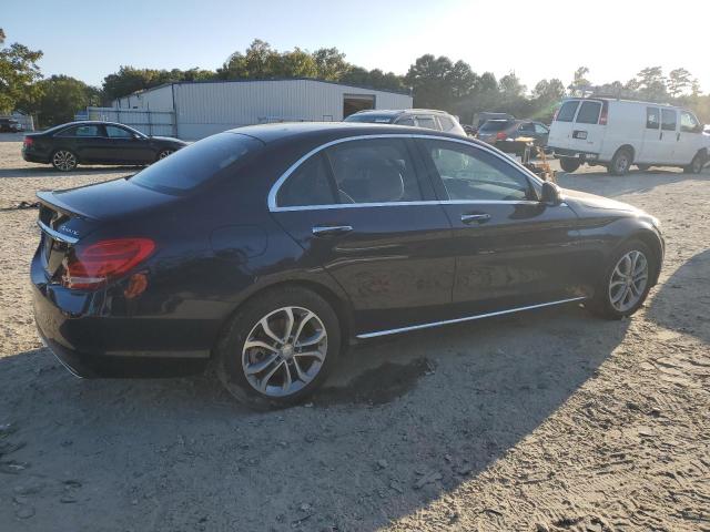 55SWF4KB2GU115174 - 2016 MERCEDES-BENZ C 300 4MATIC BLUE photo 3