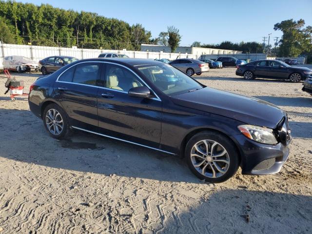 55SWF4KB2GU115174 - 2016 MERCEDES-BENZ C 300 4MATIC BLUE photo 4