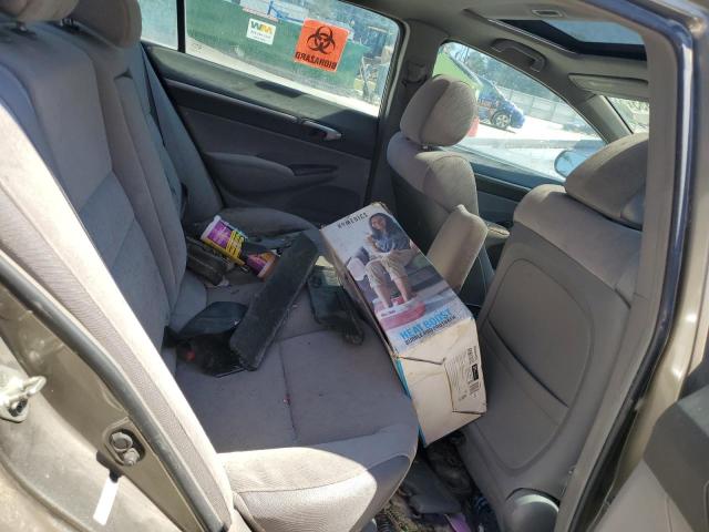 2HGFA15858H505505 - 2008 HONDA CIVIC EX GRAY photo 10