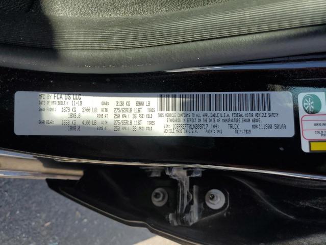 1C6RREFT0LN209717 - 2020 RAM 1500 BIG HORN/LONE STAR BLACK photo 12