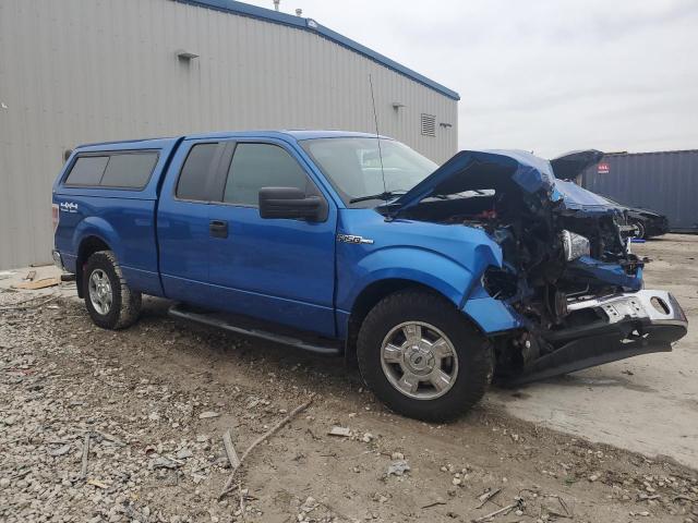 1FTEX1EMXEFA48578 - 2014 FORD F150 SUPER CAB BLUE photo 4